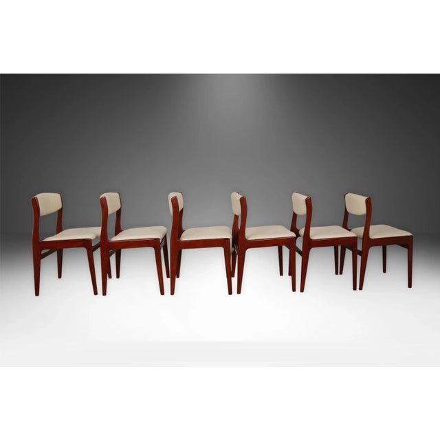 Mid Century Sculptural Rosewood Dining Chairs For Sale - Image 4 of 12