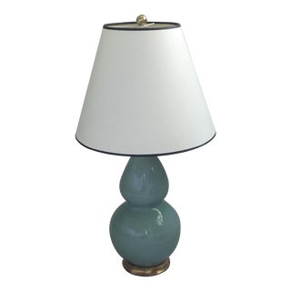 Transitional Gourd Lamp From Christopher Spitzmiller with Shade For Sale