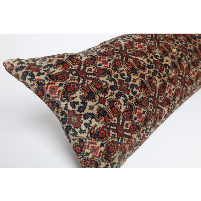 Textile Handwoven Antique Tribal Lumbar Pillow – Museum‑Quality Textile -15'' X 38'' For Sale - Image 7 of 11