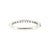 Modern Late 20th-Century 14 Karat White Gold Natural Diamond Band Ring, Size 5.25 For Sale - Image 3 of 4