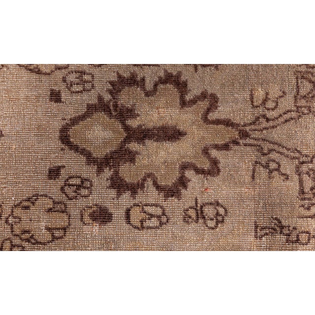 Indian Vintage Indian Amritsar Botanic Handmade Wool Rug For Sale - Image 3 of 9