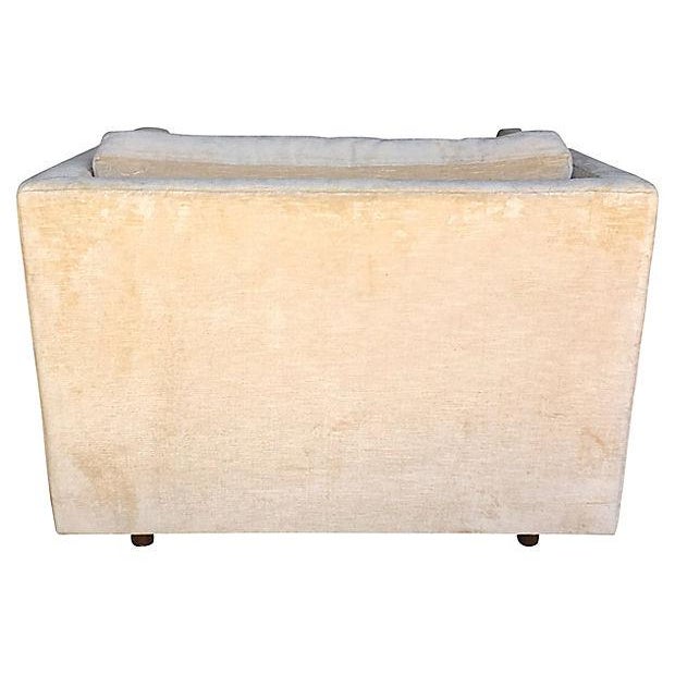 Mid-Century Modern Midcentury Harvey Probber Tuxedo Style Club Chair For Sale - Image 3 of 7