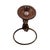 Victorian Vintage Hand Holding Towel Bar in Brass & Verdigris For Sale - Image 3 of 3