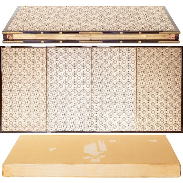 "Chrysanthemums and Quail" by Setsuga, 1980s Japanese Byobu Screen For Sale - Image 17 of 18