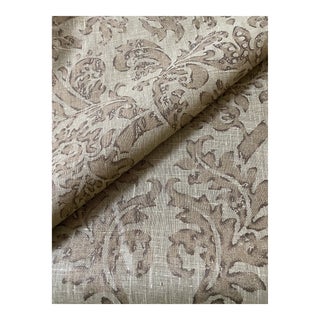 Lee Jofa David Easton Designs Tivoli Antico in Straw Linen Fabric 15 1/2 Yards For Sale