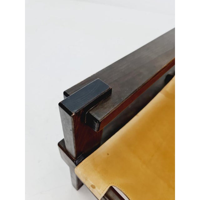 Mid-Century Modern Lounge Chair in Leather and Wood from Straub, Germany, 1960s For Sale - Image 18 of 18