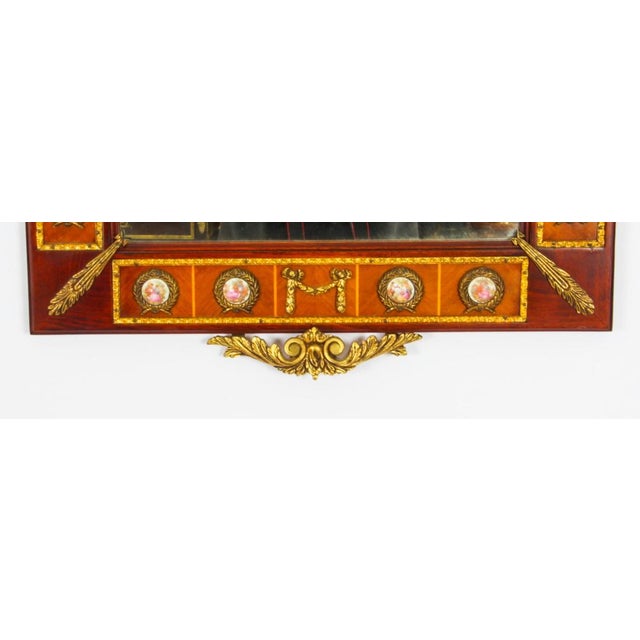 Ormolu & Porcelain Mounted Console Table & Mirror by Epstein, 20th Century, Set of 2 For Sale - Image 17 of 18
