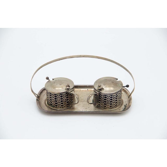 Silver Salt and Pepper Shaker Set, Set of 2 For Sale - Image 4 of 4
