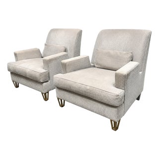 Jean-Louis Deniot for Baker Furniture Almandine Lounge Chairs, Pair For Sale