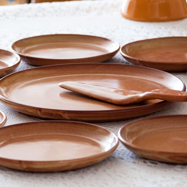 Cake Service from Vallauris, 1950s, Set of 10 For Sale - Image 3 of 10