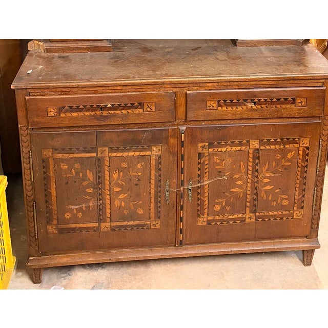 Louis XVI Oak Hutch, 1740 For Sale - Image 3 of 4