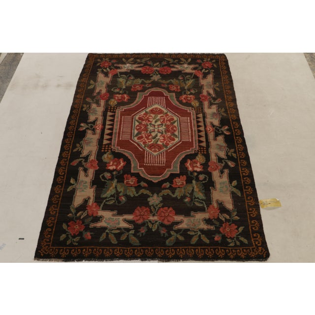Handwoven in wool, a vintage Bessarabian kilim rug from our flatweave selections. Originating from Turkey circa 1950-1960,...