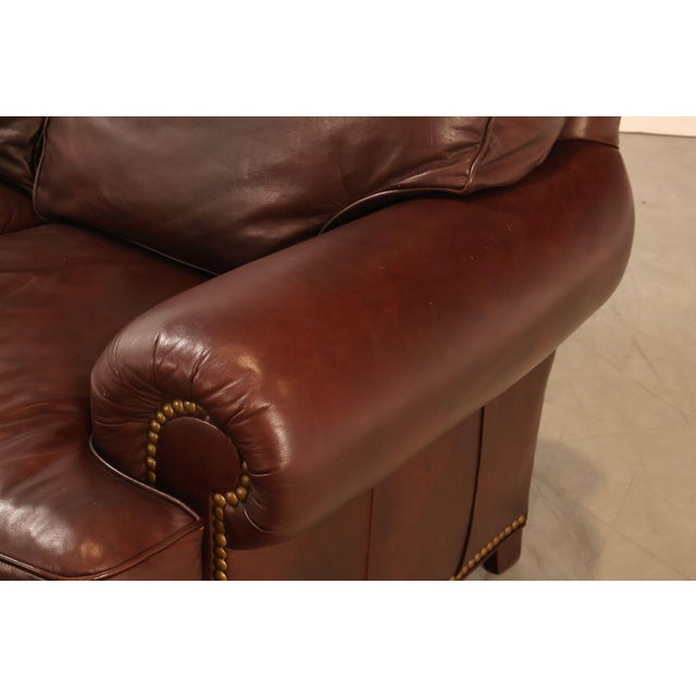 Hancock & Moore Traditional Leather Sofa For Sale In Philadelphia - Image 6 of 18