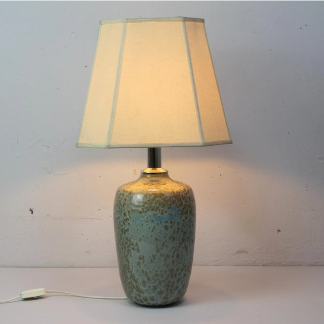 Ceramic Table Lamp with Crystallization, 1970s For Sale - Image 4 of 8