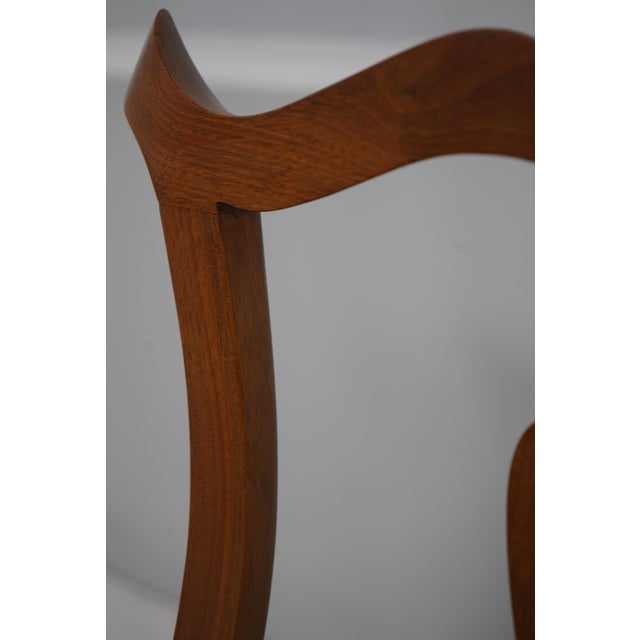 Set of 6 Bench Made Walnut Chippendale Dining Chairs For Sale - Image 15 of 18