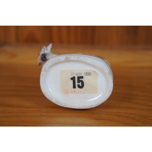 Ceramic Antique 19th Century Petite Staffordshire Cow Spill Vase Flatback Figurine For Sale - Image 7 of 11