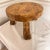 French Country Hand Hewn Figured Wood Cake Stand For Sale - Image 3 of 7