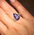 5.09 Ct Gia Certified Nh Color Change Sapphire & Diamond Ring Size 6.5 For Sale - Image 4 of 14