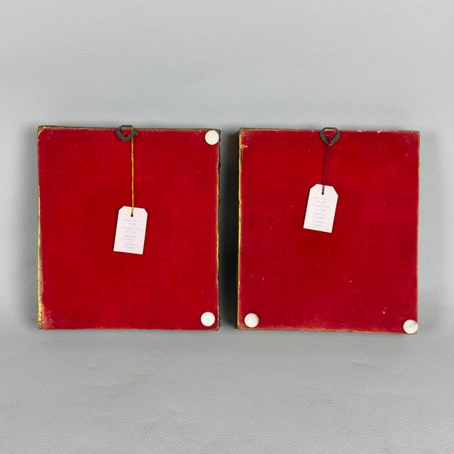 A delightful pair of miniature paintings dating back to the 20th century. These are exquisitely crafted works, created...