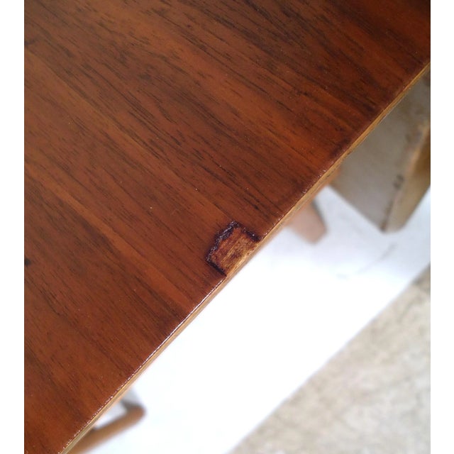 1960s Mid-Century Modern Drop Leaf Table For Sale - Image 4 of 11