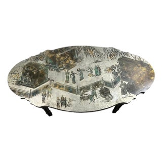Rare Philip & Kelvin LaVerne "Chan Boucher'" Signed Bronze & Pewter Coffee Table For Sale