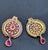 22 Karat Gold Ruby & Natural Pearl Yellow Gold Circle Stud Earring, Hanging Ruby For Sale In New York - Image 6 of 18