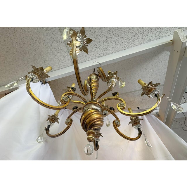 Gold Minka Lighting 9-Light Fine Art Chandelier With Crystal Accents For Sale - Image 8 of 18