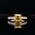 Diamond Yellow Sapphire Ring 14k Gold 1.66 Tcw Women Certified, Size 6.5 For Sale In New York - Image 6 of 11