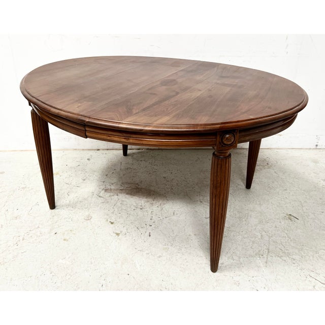 Brown Art Deco Table in Walnut, 1930s For Sale - Image 8 of 10