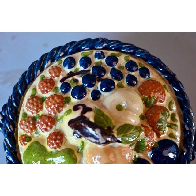 1920s Vintage Soufflenheim Trompe LOeil Terracotta Covered Pot, 1920s For Sale - Image 5 of 14