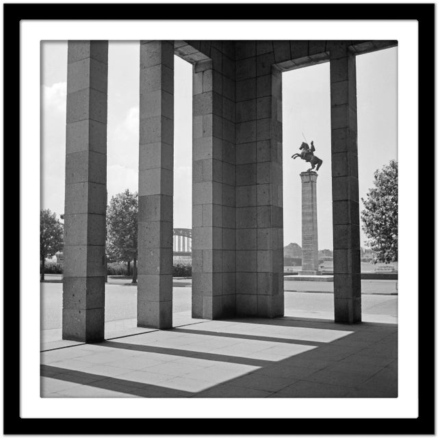 Uhlan Memorial Court of Honour at Rhine Duesseldorf, Germany 1937 For Sale - Image 4 of 5