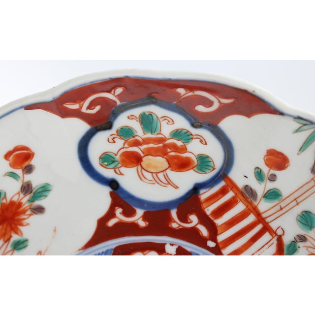 Late 19th Century Circa 1880 Japanese Shaped Imari Porcelain Plate For Sale - Image 5 of 6