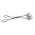 Vintage Silver Bird Claw Sugar or Ice Serving Tongs Bar Cart Styling For Sale