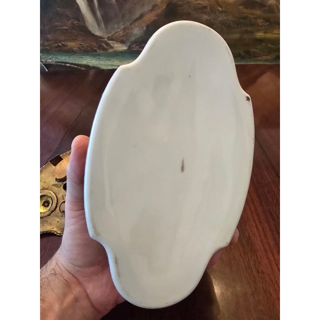 1910s 1910s Pre Mid Century Jewel Box Inkwell Bronze Porcelain For Sale - Image 5 of 11