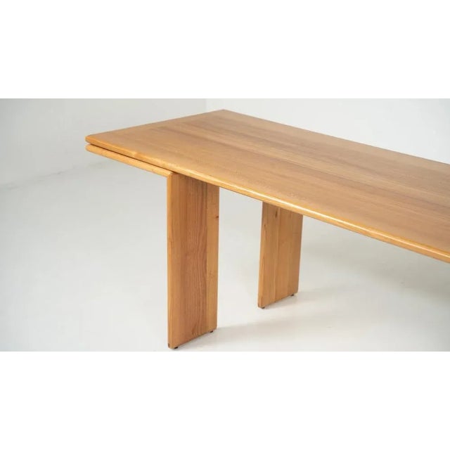 Mid-Century Modern Wooden Dining Table, in the style of Mario Marenco, Italy, 1980s