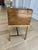 1970s Baker Furniture Cherry Campaign Storage Chest on Integrated Brass Stand | Hollywood Regency Accent Cabinet / Side Table For Sale In Chicago - Image 6 of 12