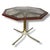 Vintage Brass and Glass Octagonal Dining Table For Sale - Image 6 of 9