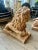 Ceramic Antique Terracotta Lion Sculptures, 1880s, Set of 2 For Sale - Image 7 of 18