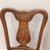Antique Quarter Sawn Oak Side Chairs With Hand Carved Motif on Each Side and Nailhead Stud Surround Tapestry Seat and Claw Feet For Sale - Image 9 of 18