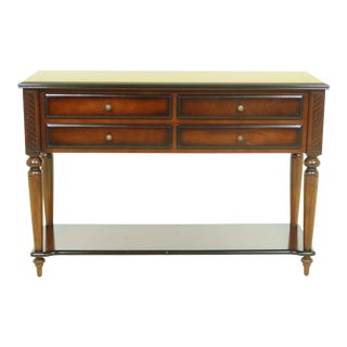 Bombay Co Mahogany 4 Drawer Console or Hall Table For Sale