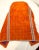 Orange Rare Antique Hand Embroidered Judaica Jewish Orange Torah Mantel Scroll Cover For Sale - Image 8 of 9