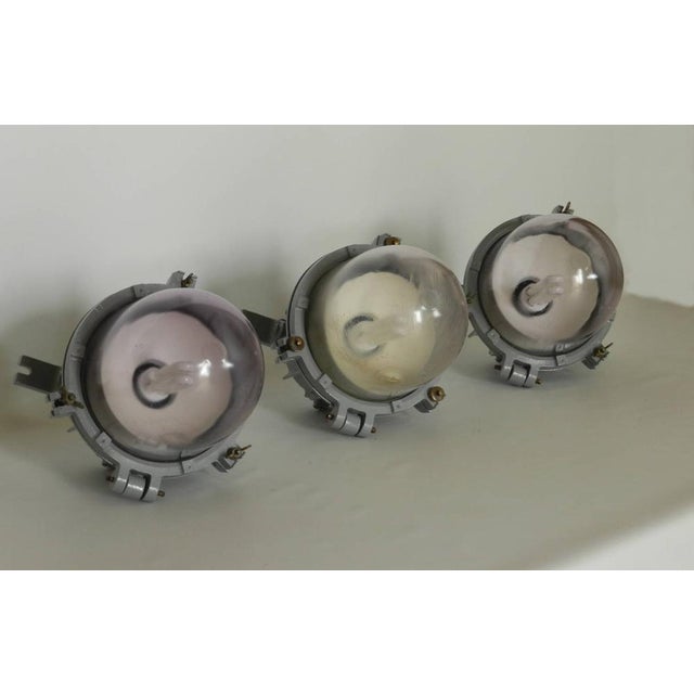 Metal Lights from Eclatec of Nancy, 1960s, Set of 3 For Sale - Image 7 of 10