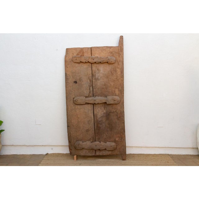 Grand Finely Carved Yoruba Panel Palace Door For Sale In Los Angeles - Image 6 of 7