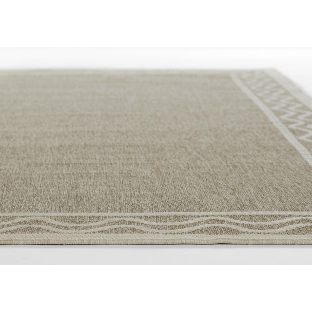 Gray Erin Gates by Momeni Saybrook Ripple Grey Indoor/Outdoor Area Rug 6'6" X 9' For Sale - Image 8 of 12
