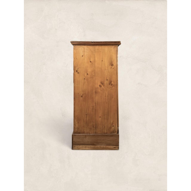 Early 19th Century Antique English Pine Apothecary Drawer Cabinet For Sale - Image 4 of 6