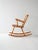 Scandinavian Rocking Chair in Beech and Teak, 1960s For Sale - Image 3 of 8