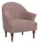 Josephine Cinnamon Stripe Armchair For Sale