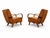 1930s Bentwood Chair in Cognac Velvet by Jindrich Halabala, 1930s For Sale - Image 5 of 9