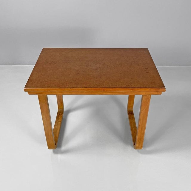 Italian Art Deco Wooden Coffee Table, 1940s For Sale - Image 6 of 16