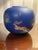 Emilia Castillo 1993 Plata Pura Cobalt Blue Porcelain & Pure Silver Overlay 6” Wildlife Vase. For Sale - Image 10 of 12